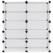 Suport de pantofi, transparent, 84x32x88,5 cm, PP - WALTI WALTI