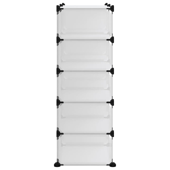 Suport de pantofi, transparent, 84x32x88,5 cm, PP - WALTI WALTI