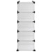 Suport de pantofi, transparent, 84x32x88,5 cm, PP - WALTI WALTI