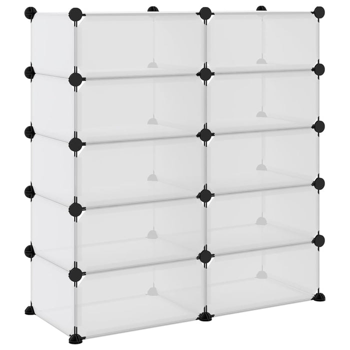 Suport de pantofi, transparent, 84x32x88,5 cm, PP - WALTI WALTI