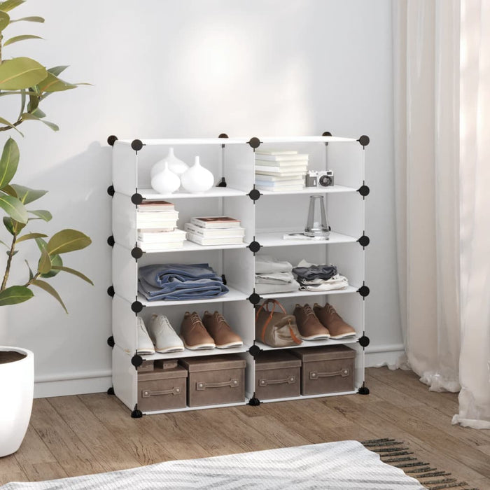 Suport de pantofi, transparent, 84x32x88,5 cm, PP - WALTI WALTI