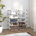 Suport de pantofi, transparent, 84x32x88,5 cm, PP - WALTI WALTI