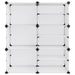 Suport de pantofi, transparent, 84x31,5x93 cm, PP - WALTI WALTI