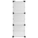 Suport de pantofi, transparent, 84x31,5x93 cm, PP - WALTI WALTI