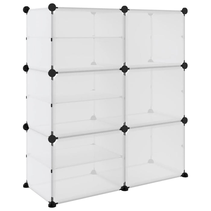 Suport de pantofi, transparent, 84x31,5x93 cm, PP - WALTI WALTI