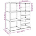 Suport de pantofi, transparent, 84x31,5x93 cm, PP - WALTI WALTI