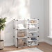 Suport de pantofi, transparent, 84x31,5x93 cm, PP - WALTI WALTI