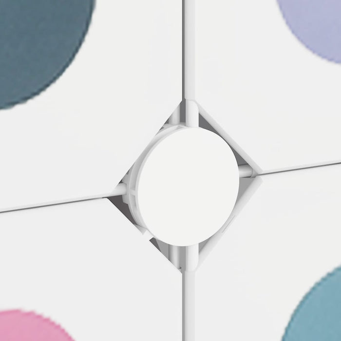 Dulap de depozitare cub pentru copii, 10 cuburi, alb, PP - WALTI WALTI