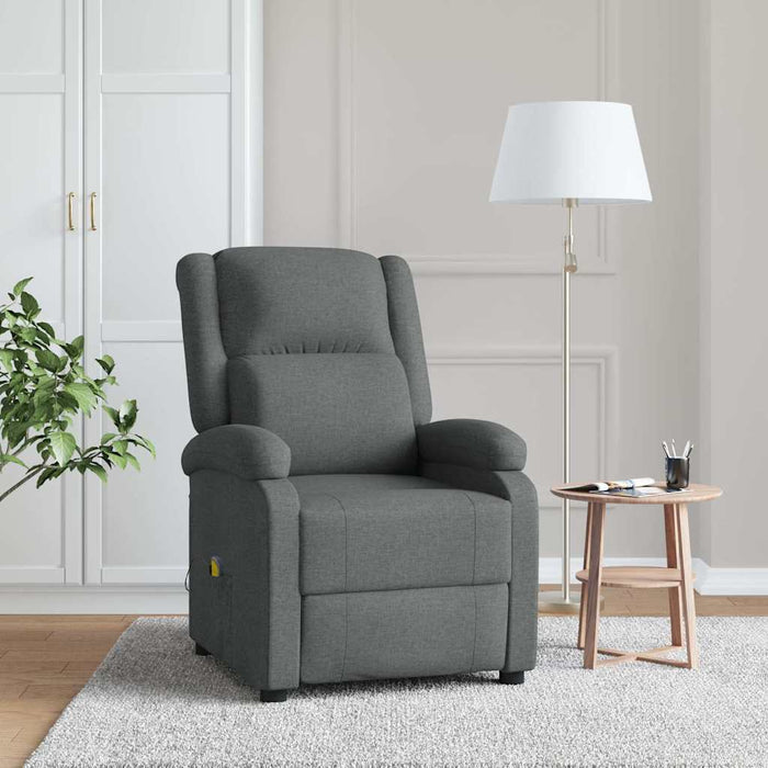 Fotoliu de masaj, gri închis, material textil - WALTI WALTI
