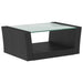 Set mobilier de grădină cu perne, 8 piese, negru, poliratan - WALTI WALTI