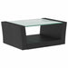Set mobilier de grădină cu perne, 16 piese, negru, poliratan - WALTI WALTI