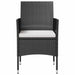 Set mobilier de grădină cu perne, 8 piese, negru, poliratan - WALTI WALTI