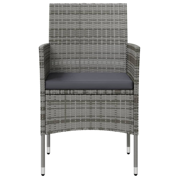 Set mobilier de grădină cu perne, 8 piese, gri, poliratan WALTI
