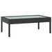 Set mobilier de grădină cu perne, 16 piese, negru, poliratan - WALTI WALTI