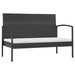 Set mobilier de grădină cu perne, 8 piese, negru, poliratan - WALTI WALTI