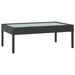 Set mobilier de grădină cu perne, 8 piese, negru, poliratan - WALTI WALTI