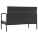 Set mobilier de grădină cu perne, 16 piese, negru, poliratan - WALTI WALTI