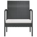 Set mobilier de grădină cu perne, 16 piese, negru, poliratan - WALTI WALTI