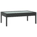 Set mobilier de grădină cu perne, 16 piese, negru, poliratan - WALTI WALTI