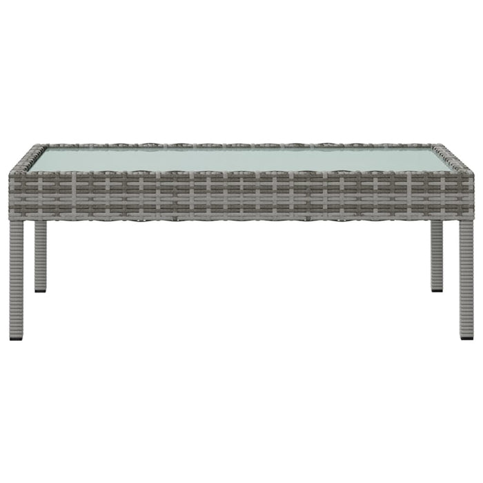 Set mobilier de grădină cu perne, 16 piese, gri, poliratan - WALTI WALTI
