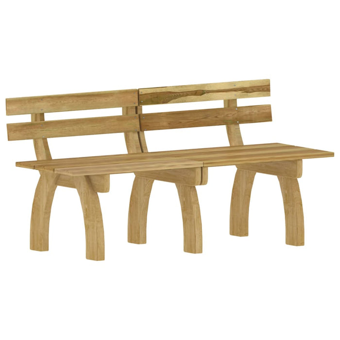 Set mobilier de exterior, 3 piese, lemn de pin tratat WALTI