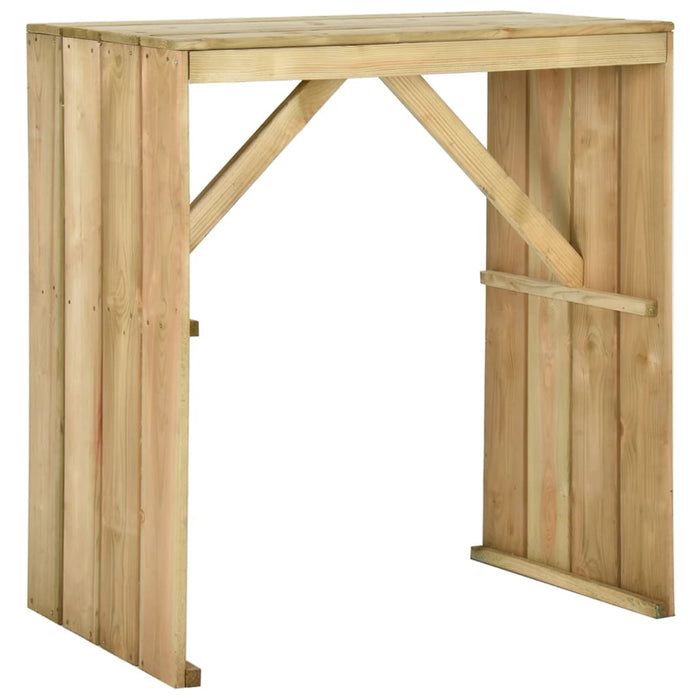 Set mobilier de bar de grădină, 5 piese, lemn de pin tratat - WALTI WALTI