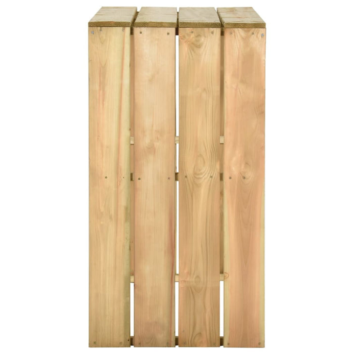 Set mobilier de bar de grădină, 5 piese, lemn de pin tratat - WALTI WALTI