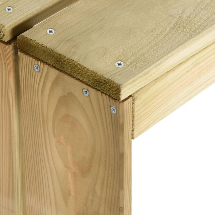 Set mobilier de bar de grădină, 5 piese, lemn de pin tratat - WALTI WALTI