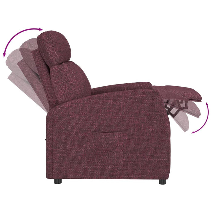 Fotoliu rabatabil, violet, material textil WALTI