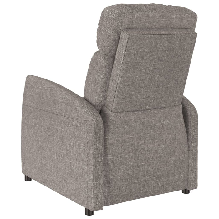 Fotoliu rabatabil, gri taupe, material textil WALTI