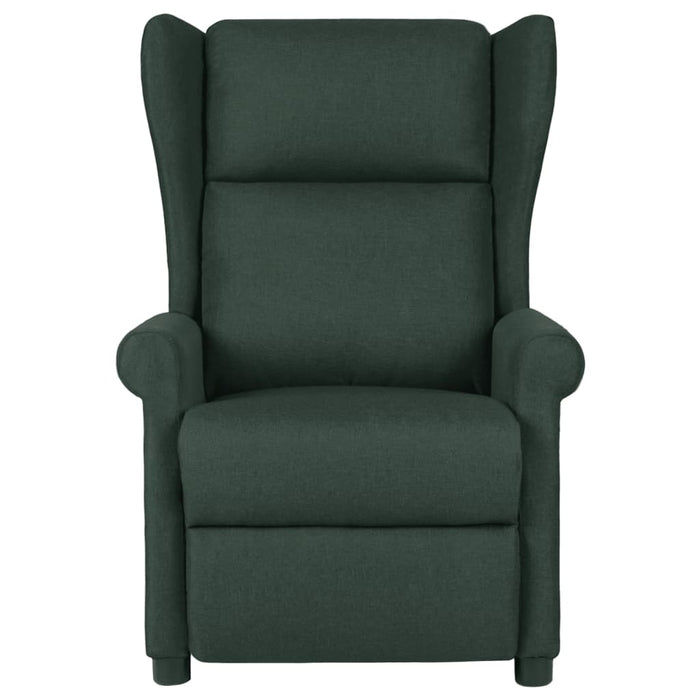 Fotoliu rabatabil, verde închis, material textil - WALTI WALTI