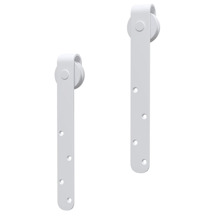 Set glisare mini ușă pentru dulap, alb, oțel carbon, 183 cm WALTI