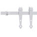 Set glisare mini ușă pentru dulap, alb, oțel carbon, 183 cm - WALTI WALTI