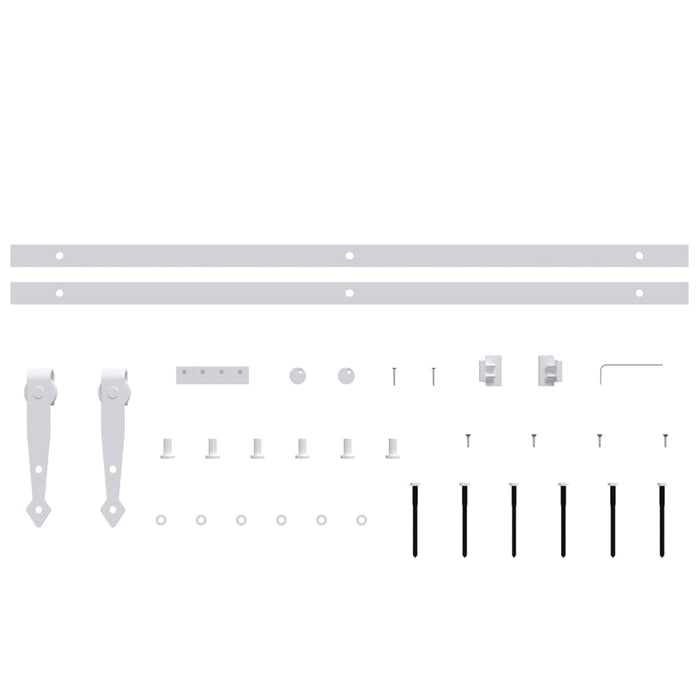 Set glisare ușă mini pentru dulap, alb, oțel carbon, 152 cm - WALTI WALTI