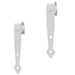 Set glisare ușă mini pentru dulap, alb, oțel carbon, 152 cm - WALTI WALTI