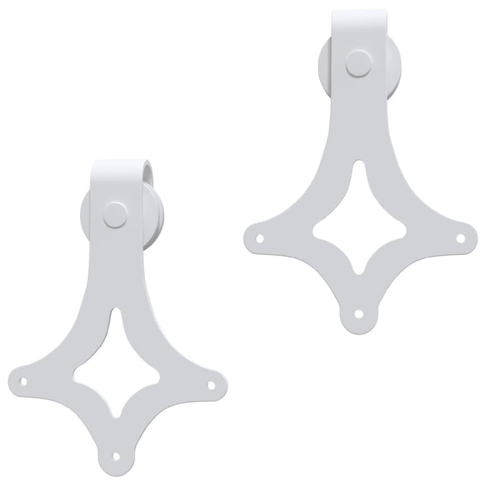 Set feronerie pentru uși glisante, alb, 183 cm, oțel - WALTI WALTI