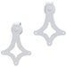 Set feronerie pentru uși glisante, alb, 183 cm, oțel - WALTI WALTI