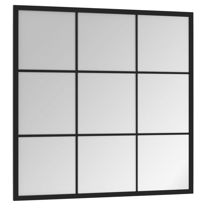 Oglindă de perete, negru, 60x60 cm, metal - WALTI WALTI