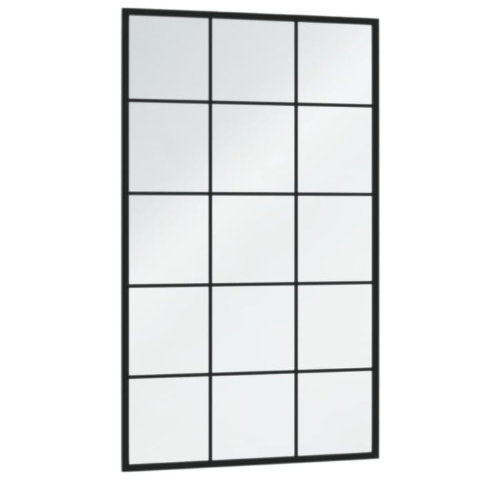 Oglindă de perete, negru, 100x60 cm, metal - WALTI WALTI