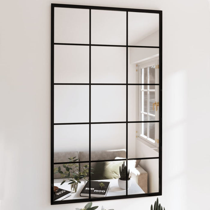 Oglindă de perete, negru, 100x60 cm, metal - WALTI WALTI