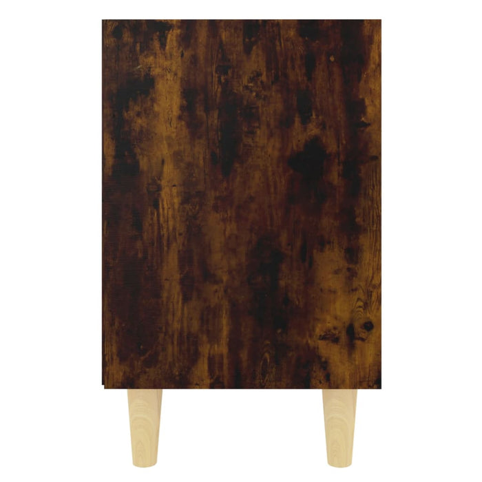 Noptieră cu picioare din lemn masiv, stejar afumat, 40x30x50 cm - WALTI WALTI
