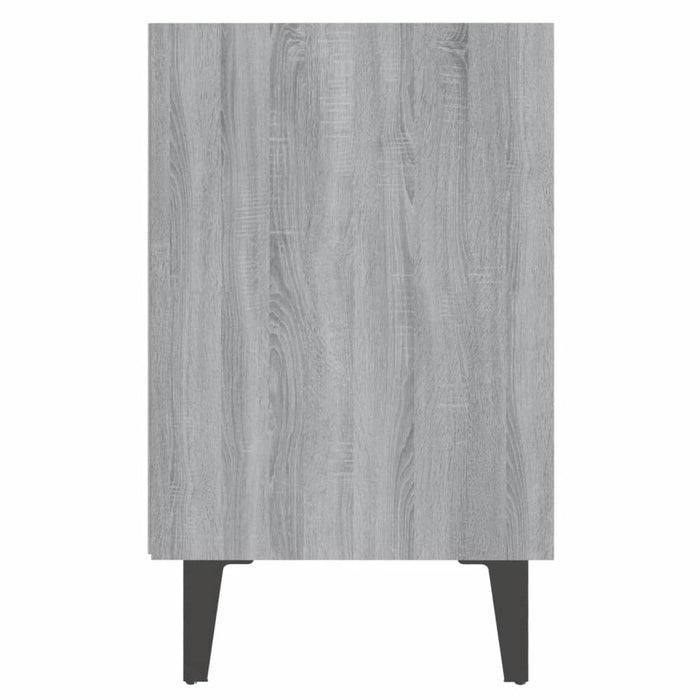 Noptieră cu picioare metalice, sonoma gri, 40x30x50 cm - WALTI WALTI
