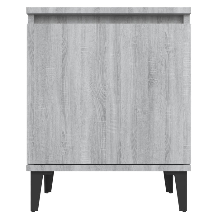 Noptieră cu picioare metalice, sonoma gri, 40x30x50 cm - WALTI WALTI