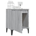 Noptiere cu picioare metalice, sonoma gri, 40x30x50 cm - WALTI WALTI