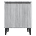 Noptiere cu picioare metalice, sonoma gri, 40x30x50 cm - WALTI WALTI