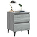 Noptiere picioare din metal, 2 buc., gri sonoma, 40x35x50 cm - WALTI WALTI