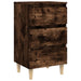 Noptiere picioare lemn masiv 2 buc. stejar afumat 40x35x69 cm - WALTI WALTI