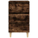 Noptiere picioare lemn masiv 2 buc. stejar afumat 40x35x69 cm - WALTI WALTI