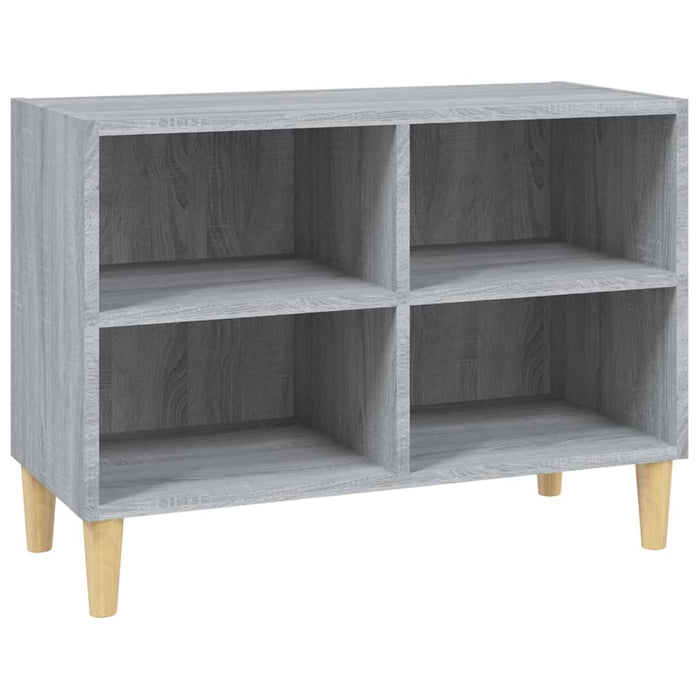 Comodă TV cu picioare lemn masiv, gri sonoma, 69,5x30x50 cm - WALTI WALTI