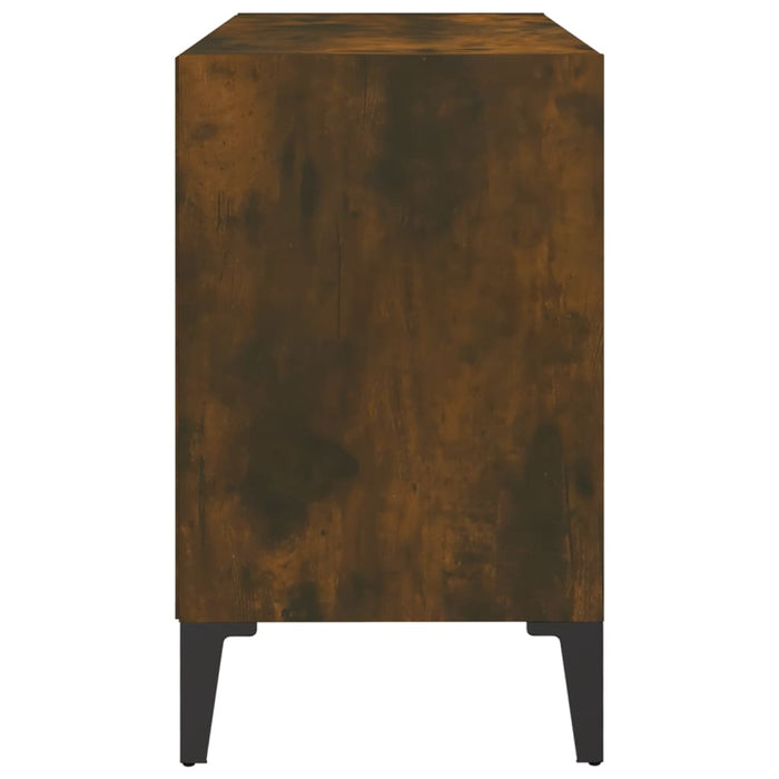 Comodă TV, picioare din metal, stejar afumat, 69,5x30x50 cm - WALTI WALTI